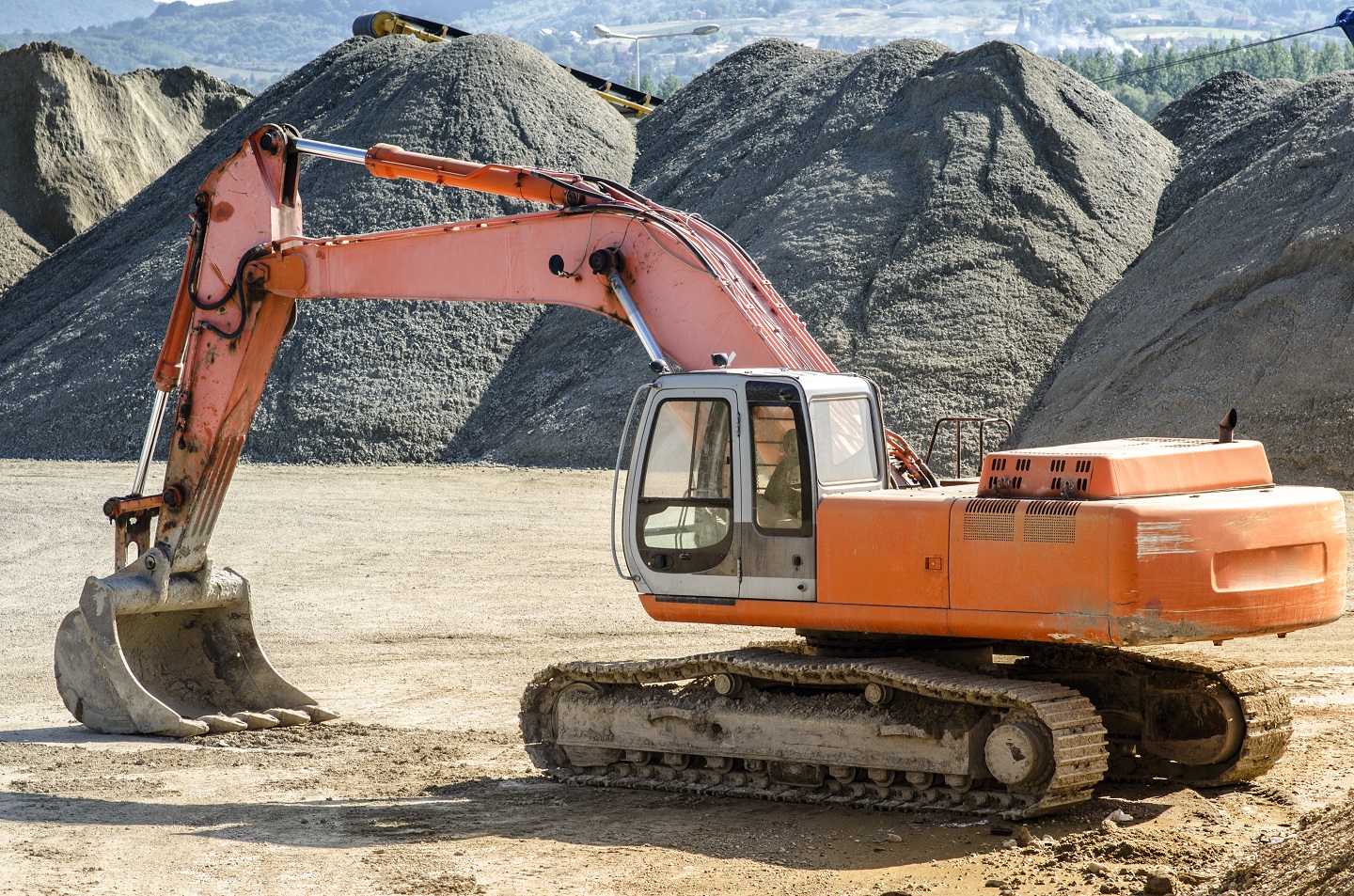 Excavator construction machine.