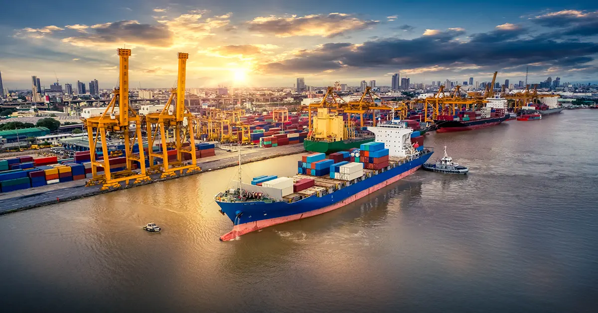 reefer FCL best route for machinery from China to Chicago