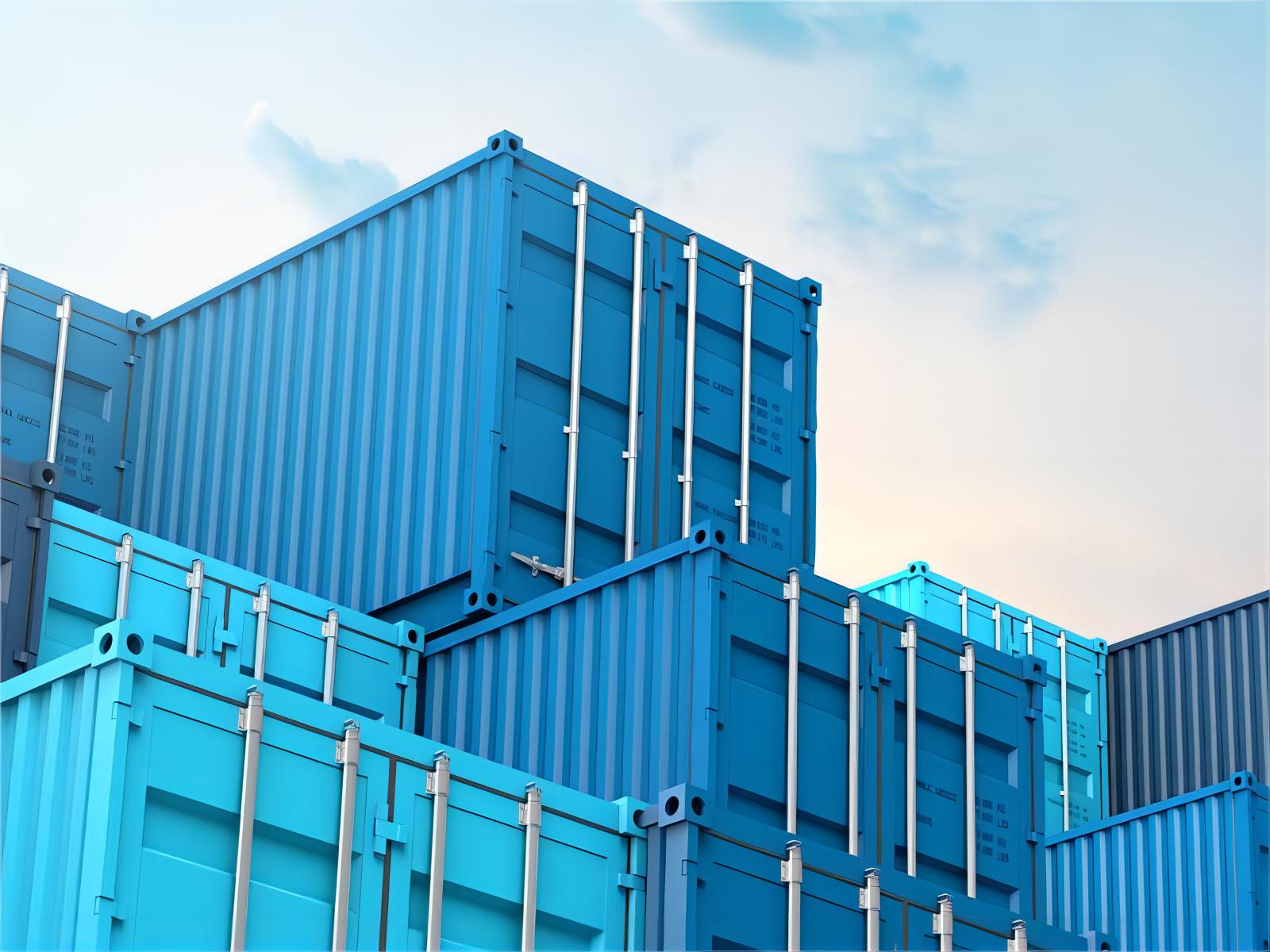 Container ship traversing the sea en route to Spain