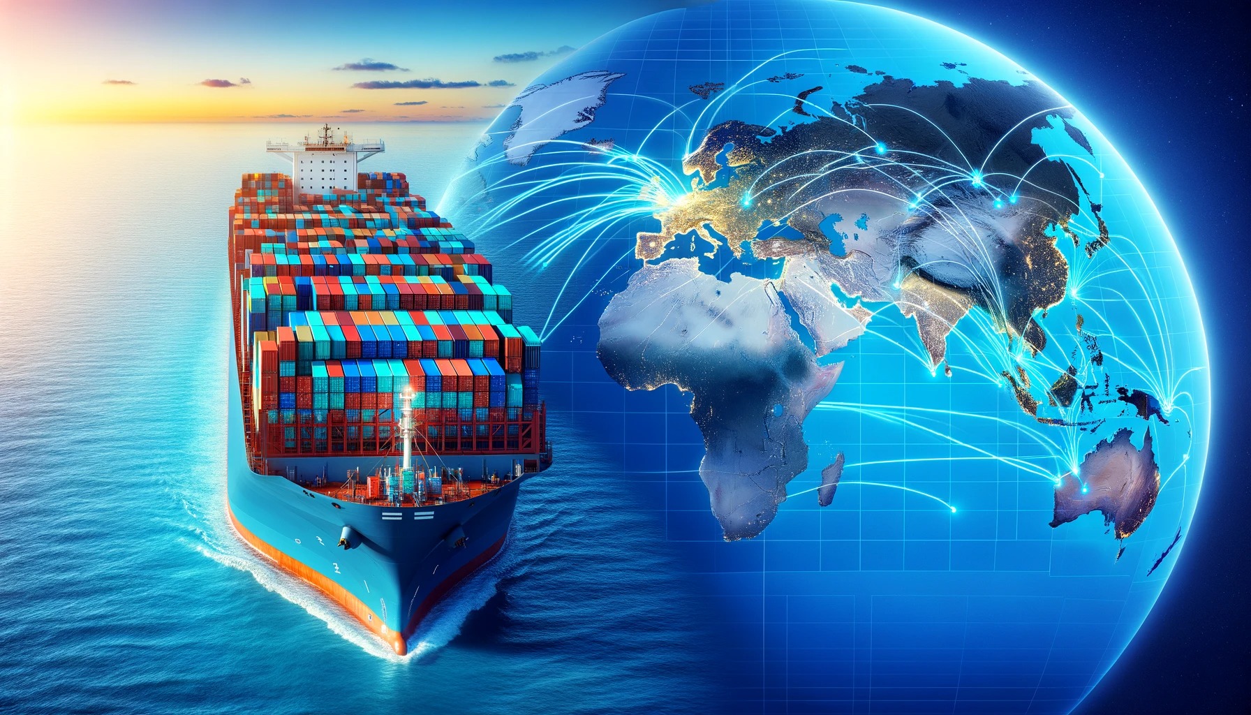 Logistics professional monitoring a digital tracking dashboard for cargo