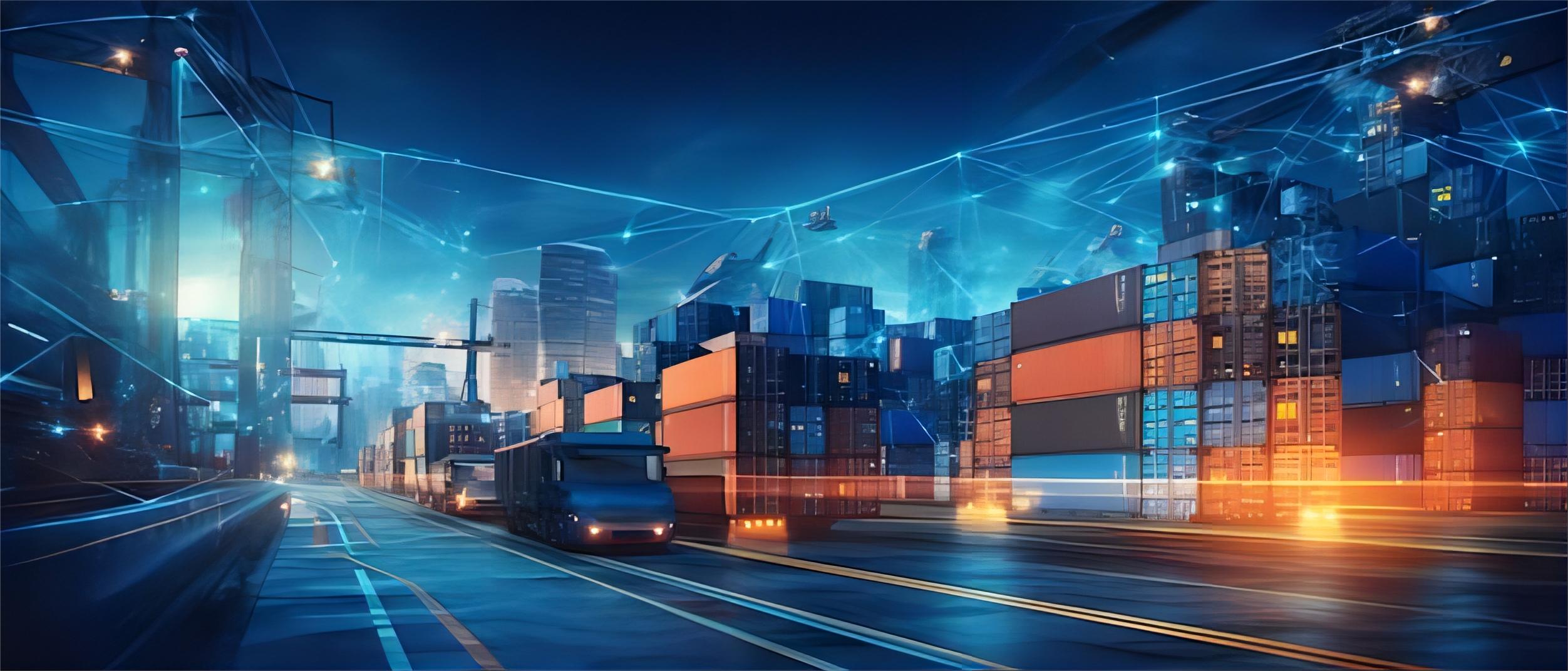 Logistics professional reviewing shipping documents