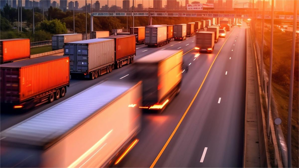 A professional freight forwarder consulting with a client