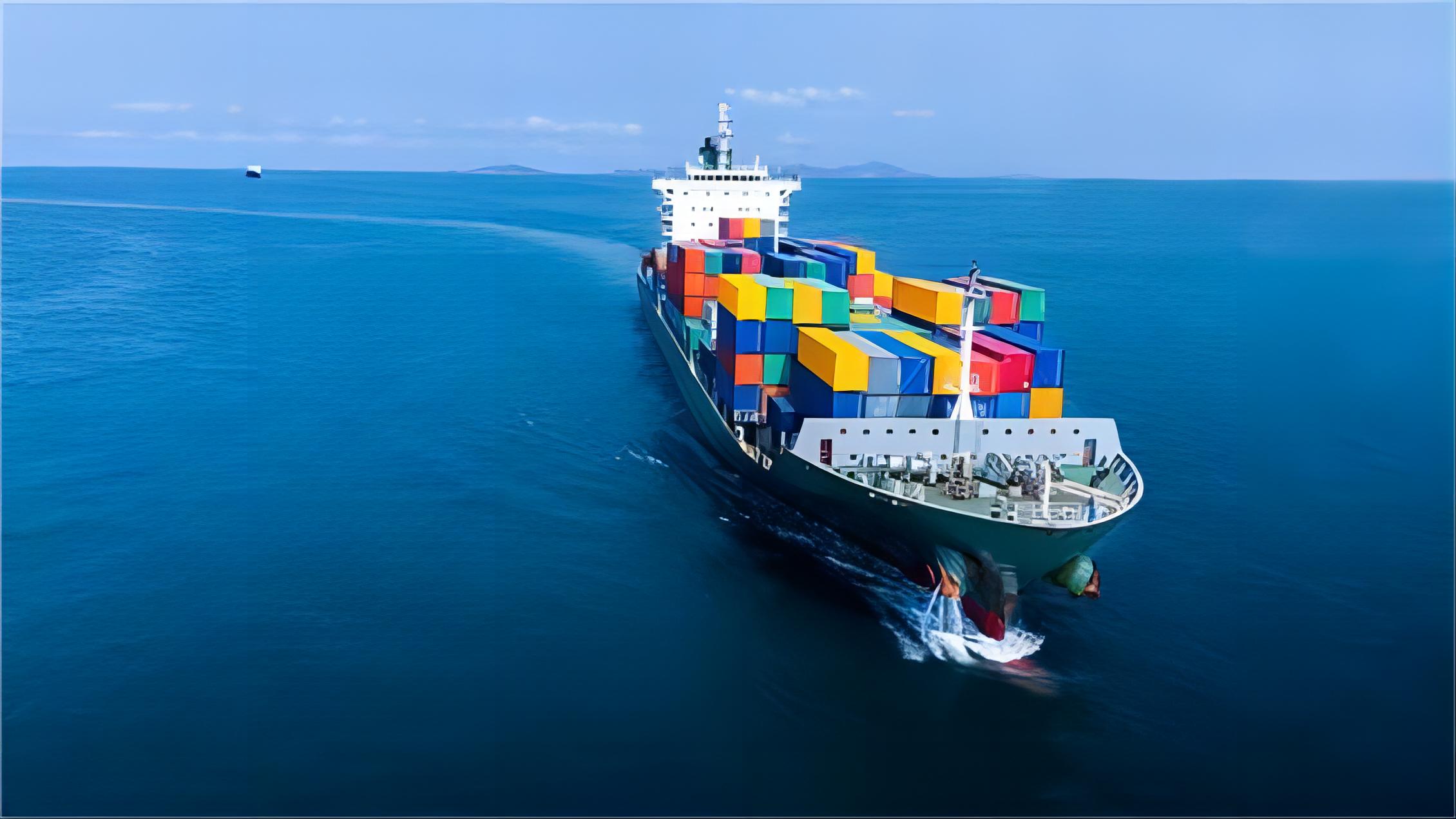 Digital tracking interface showing a container's journey