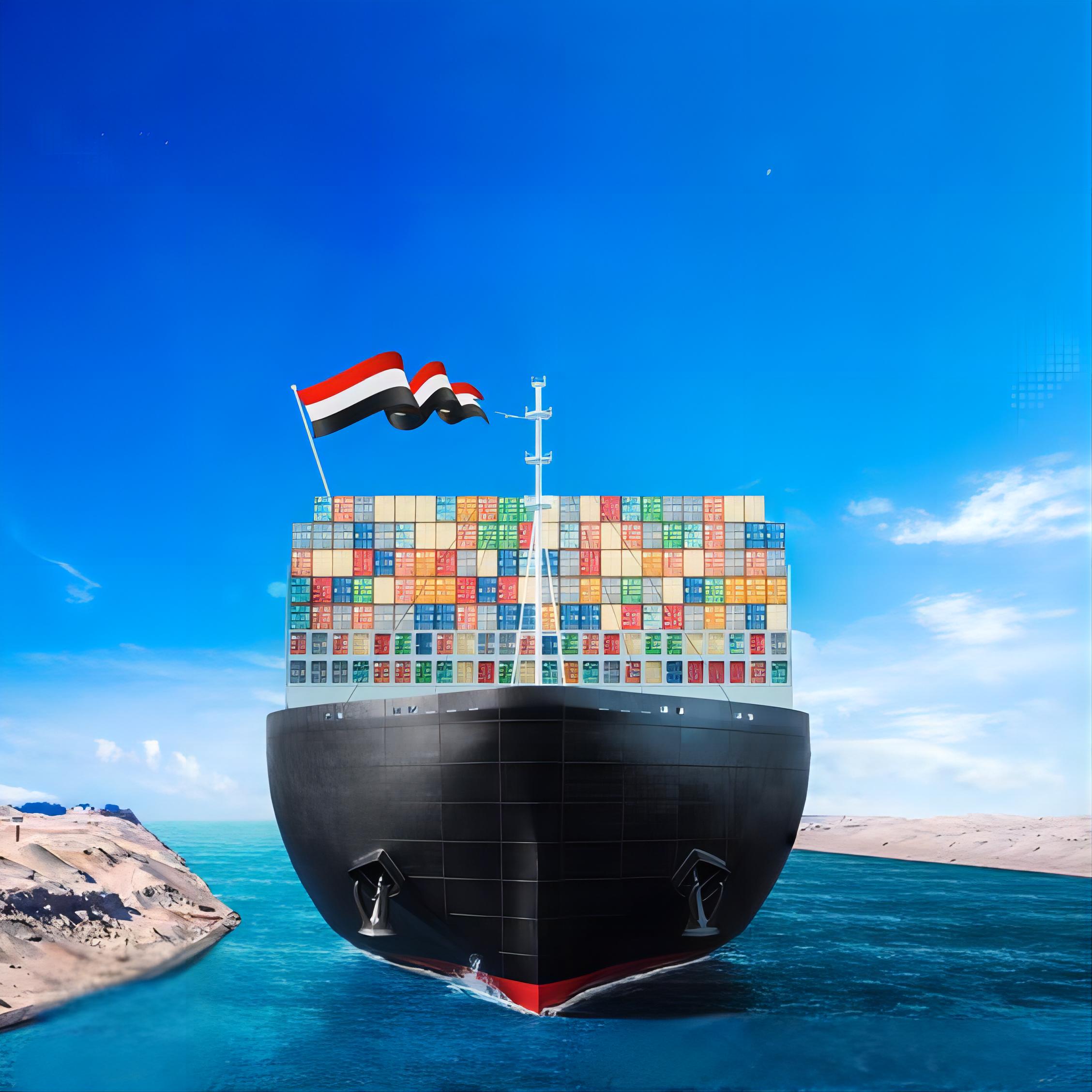 Cargo ship docked at a port in Georgia