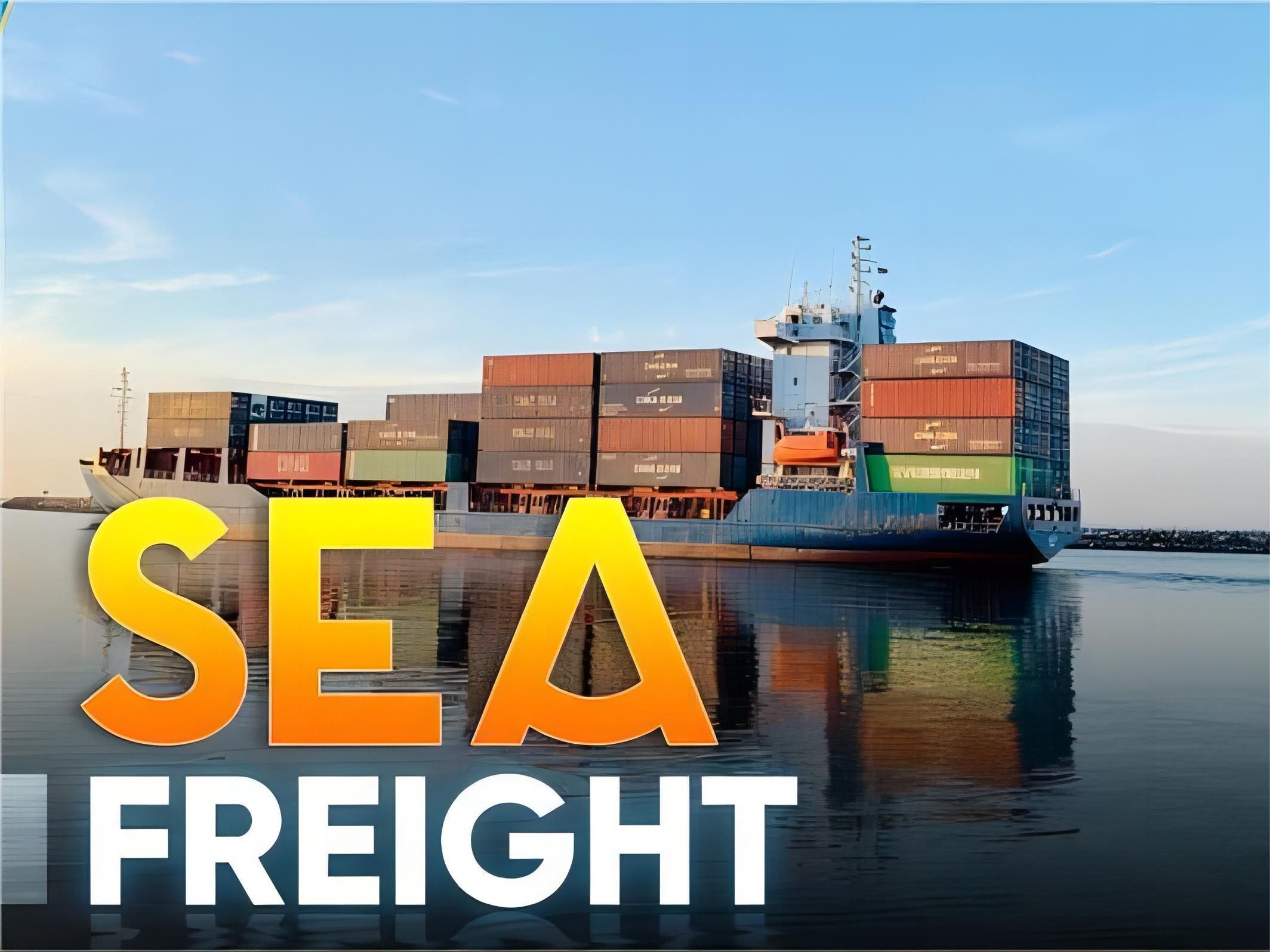 Open top container with machinery being loaded onto a ship