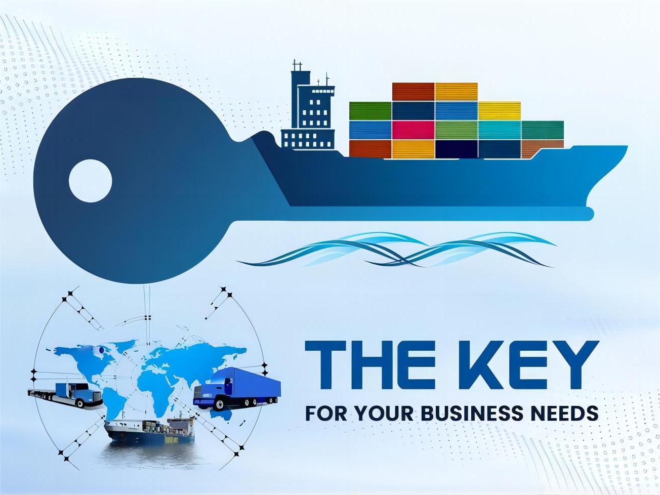 Freight forwarder discussing logistics with a client