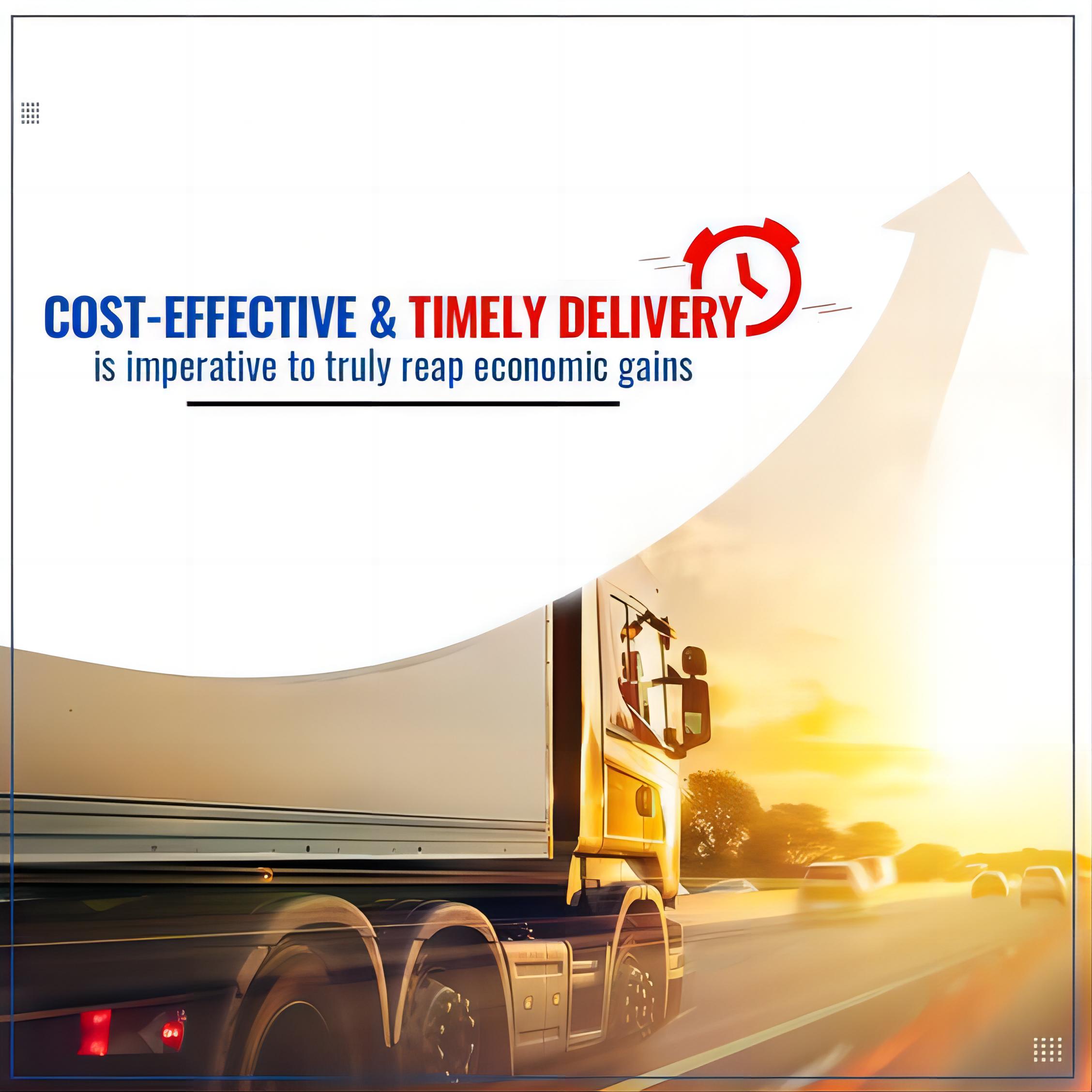 Infographic comparing different shipping methods by cost and speed