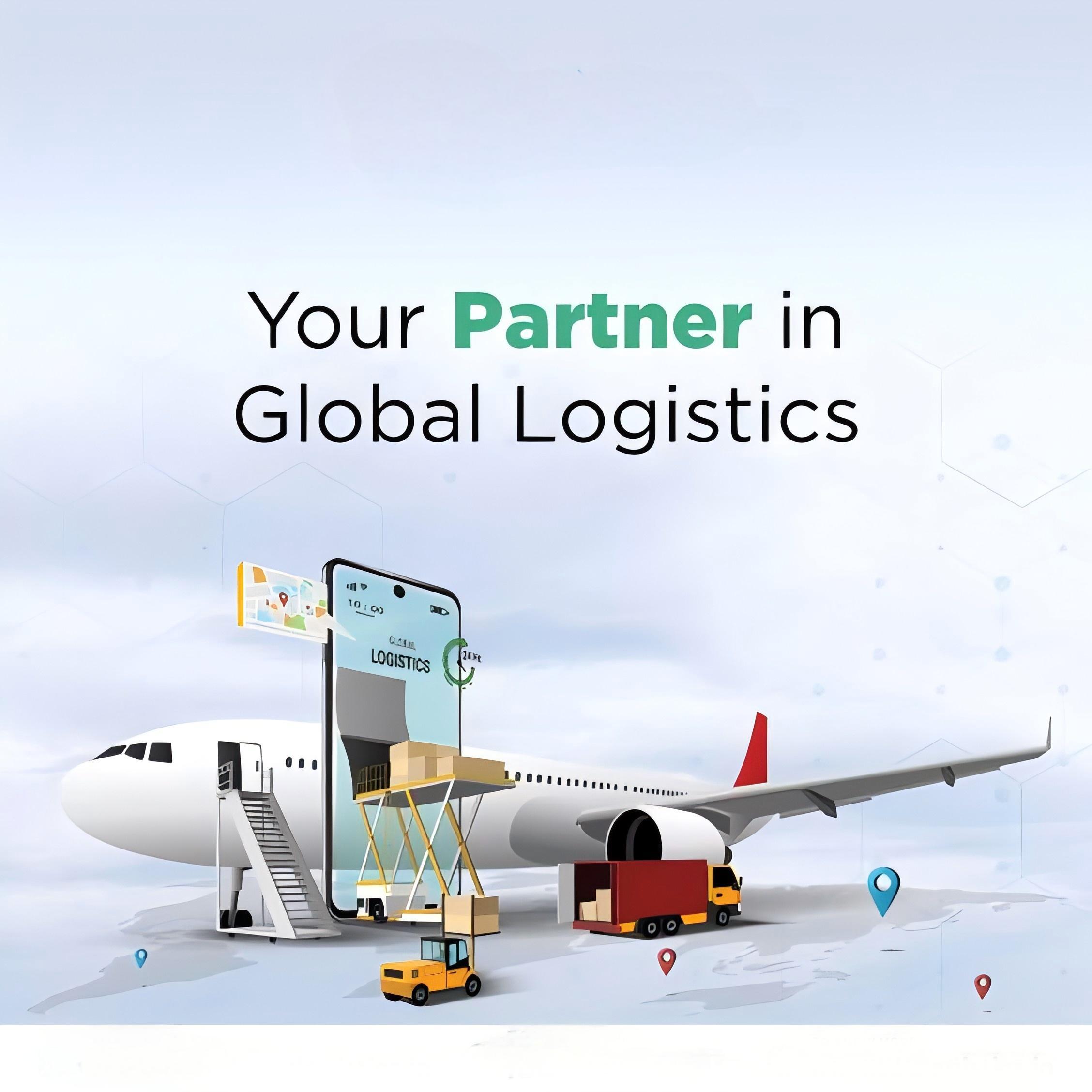 Cargo ship with containers sailing from China to Europe