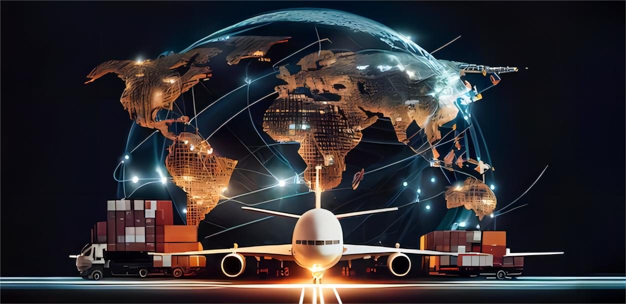 A logistics professional reviewing shipping documents and cargo manifests