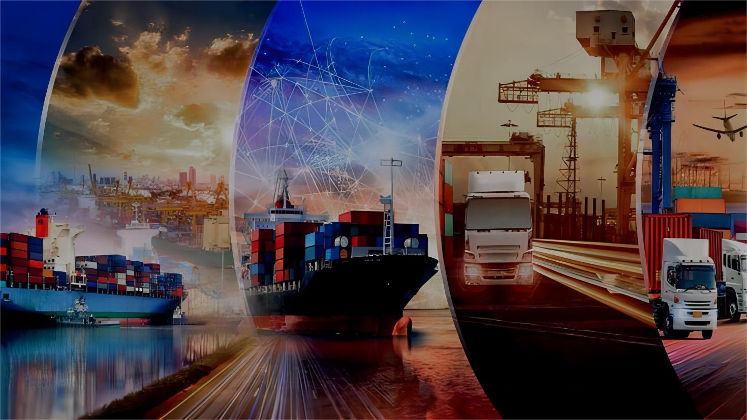 Flat rack containers loaded with oversized cargo at port