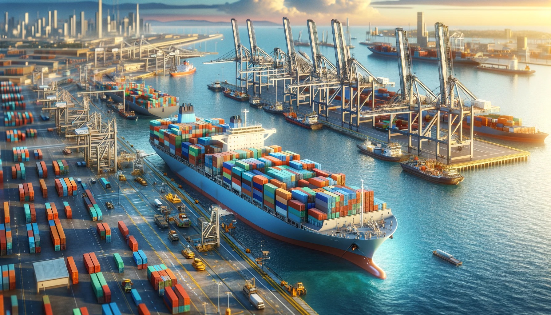 Logistics expert reviewing shipping documents