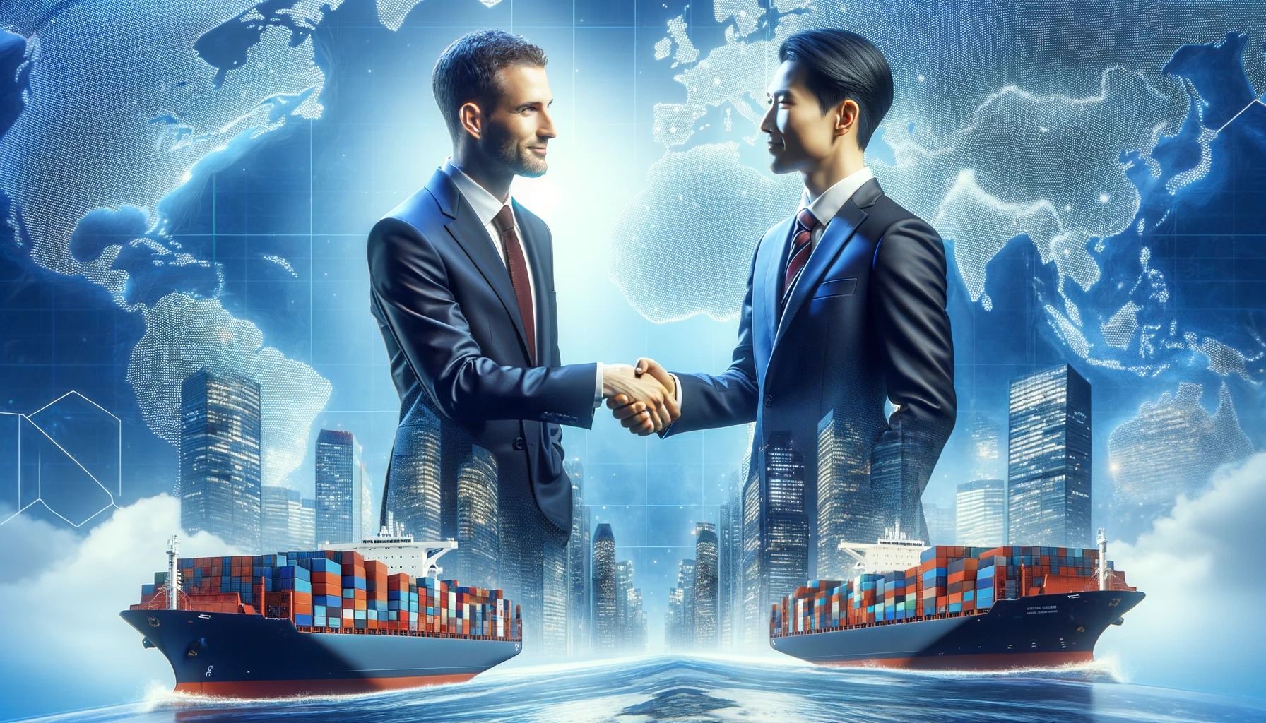A professional logistics team discussing a shipping schedule