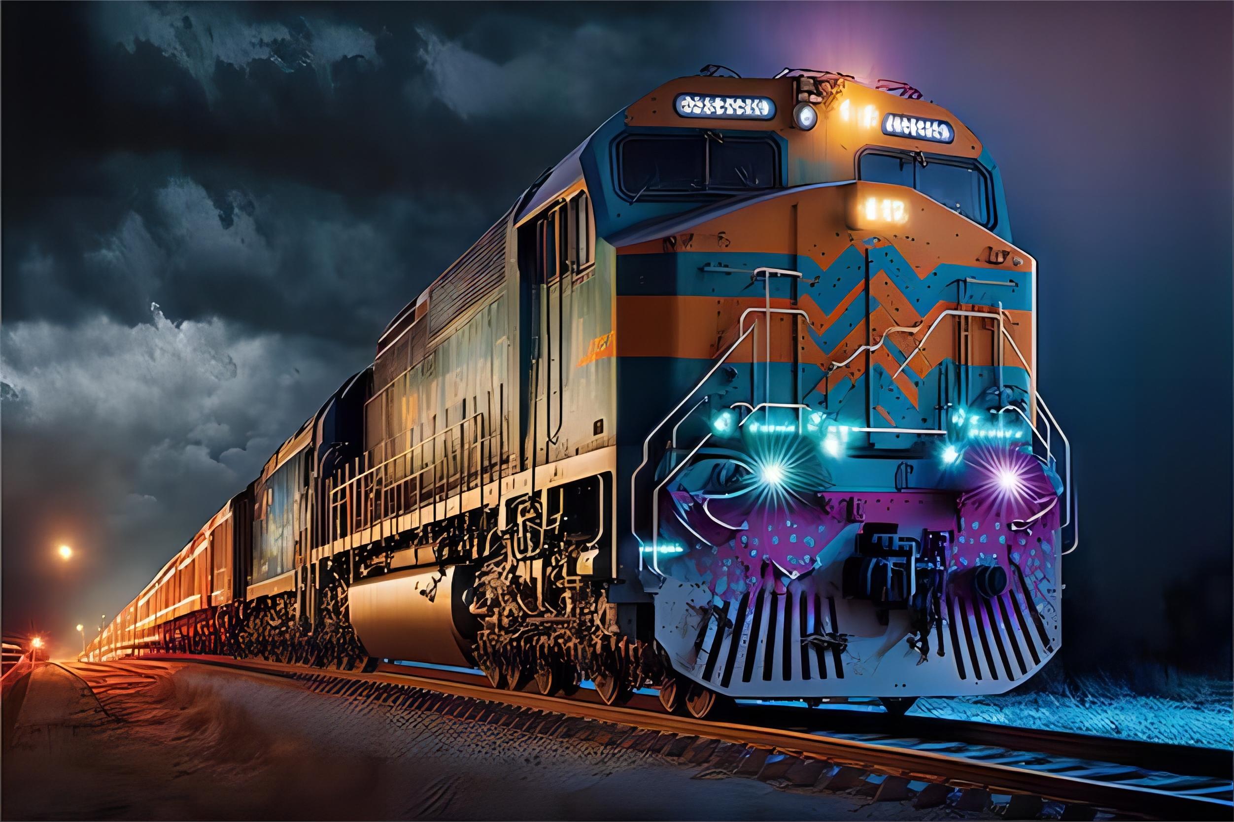 Infographic comparing different shipping methods: sea, air, rail