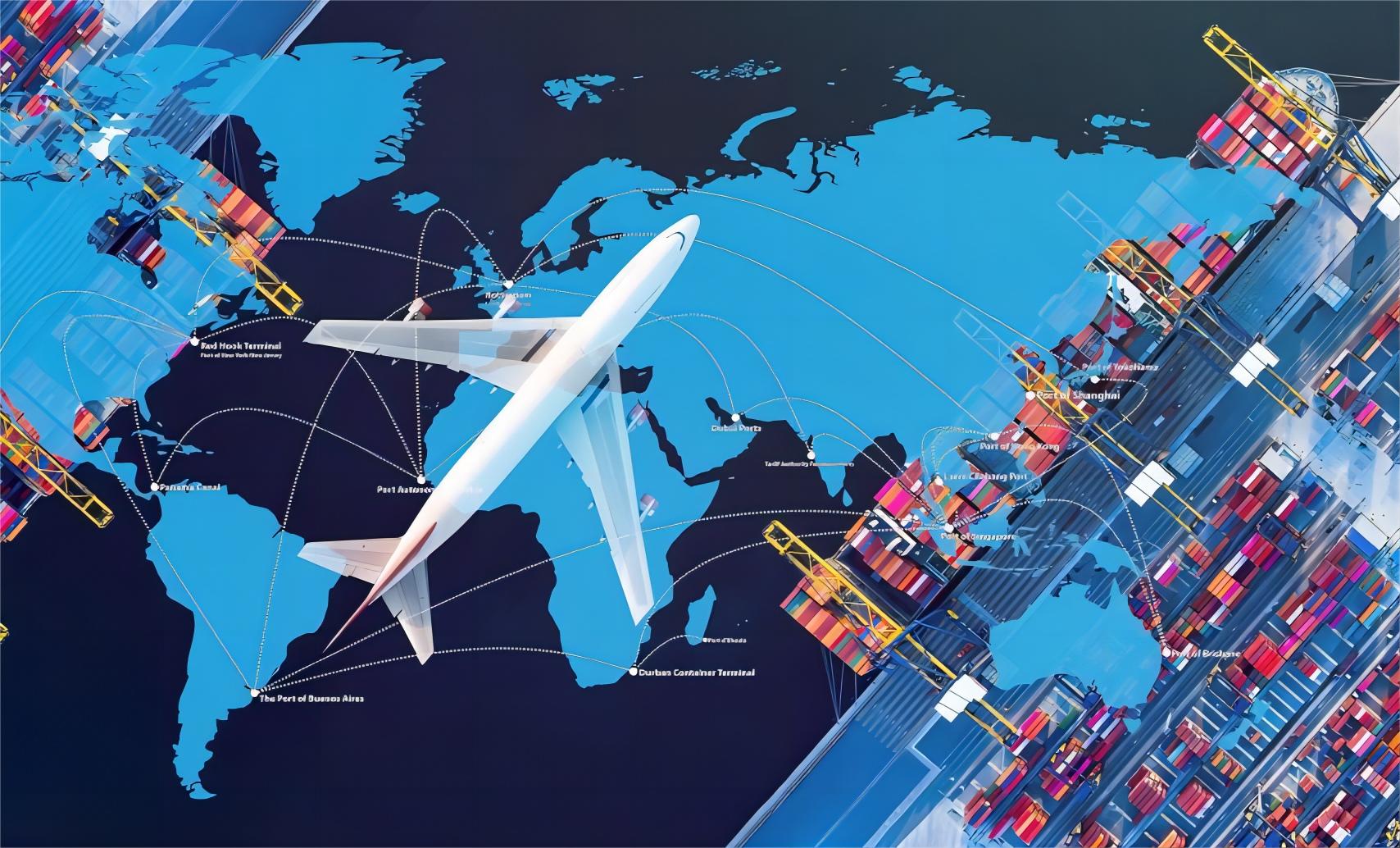 Logistics flowchart showing potential delay points for cargo.