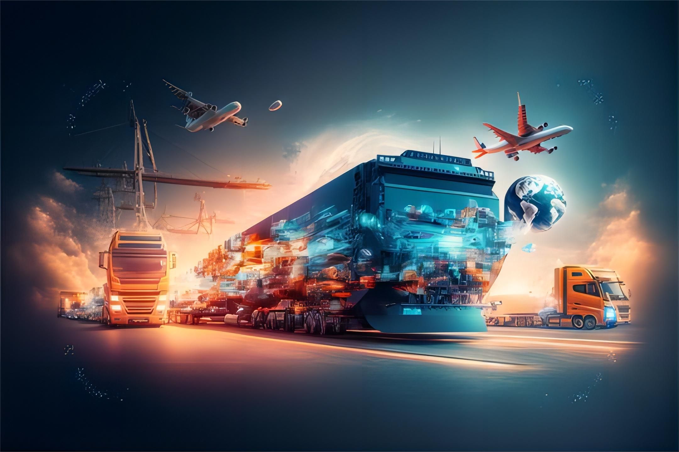 A freight forwarder discussing logistics with a client