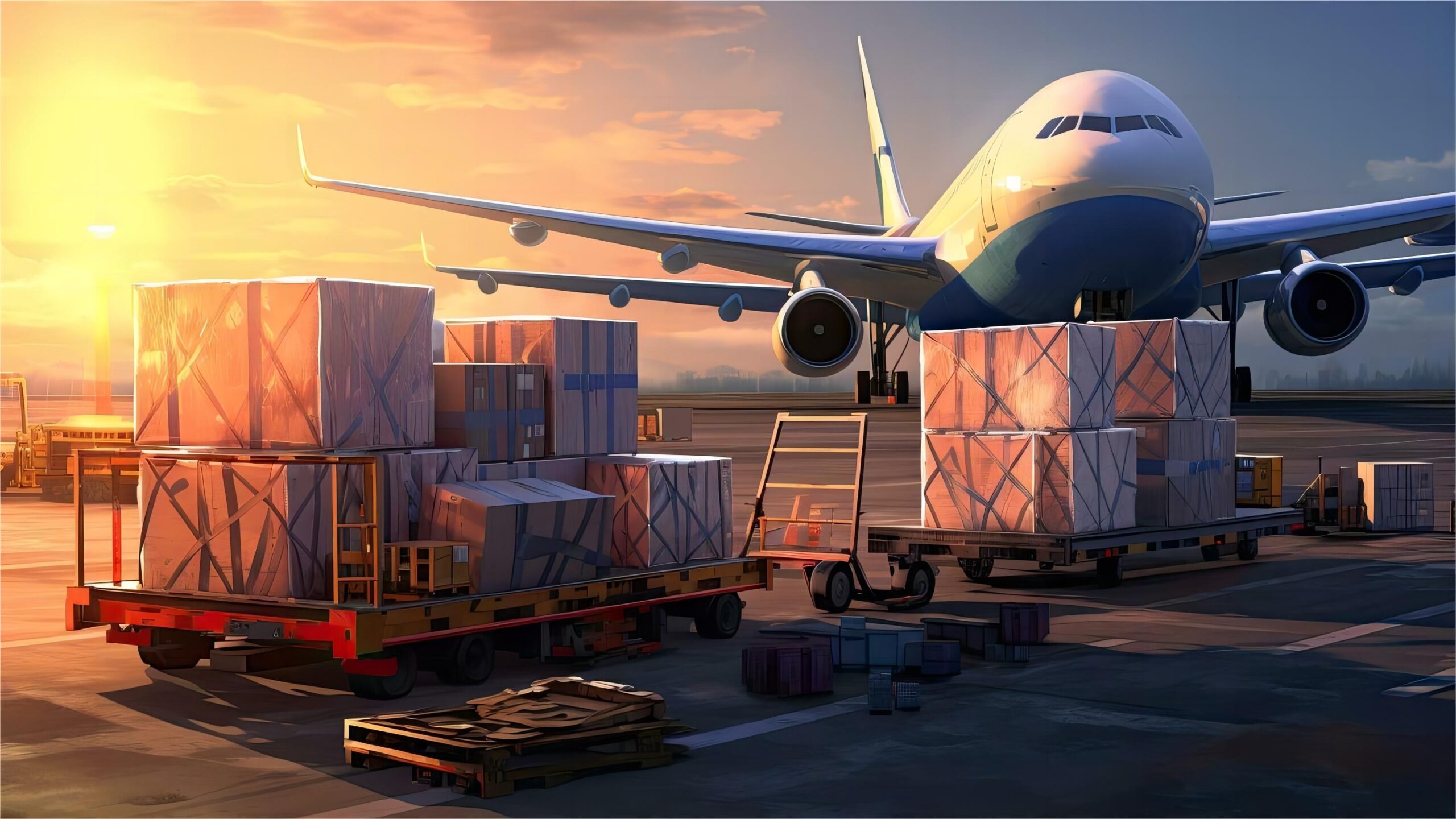Freight forwarder discussing shipping options with a client