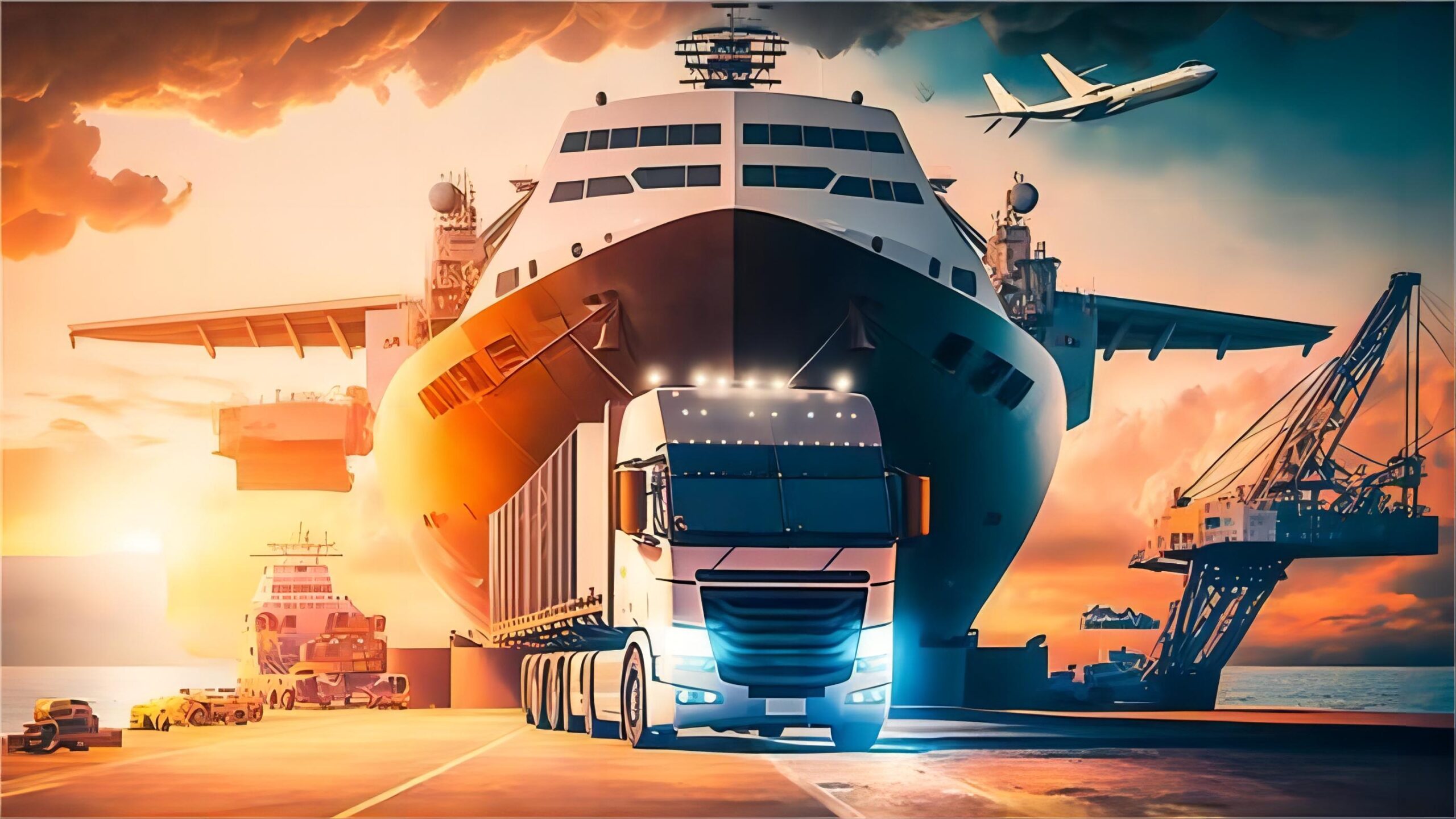 Comparison chart illustrating different freight methods