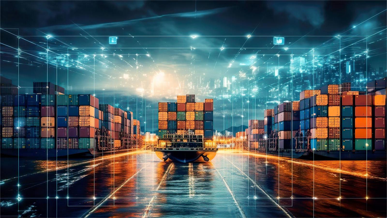 Comparison of different shipping methods across a map