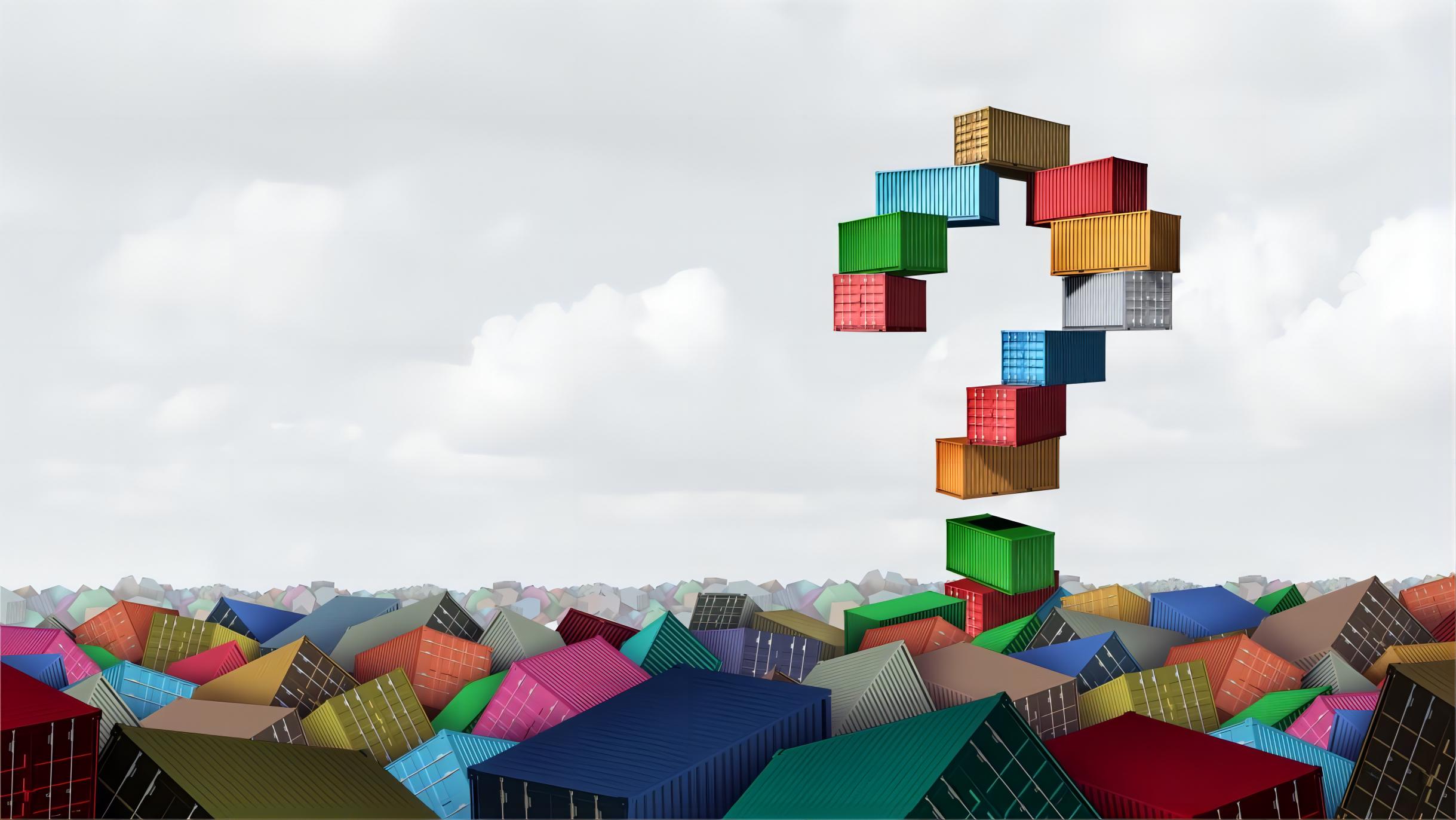 A 40GP FCL container being loaded with toy boxes at a port