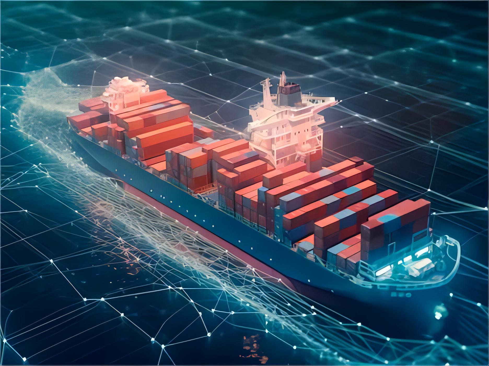 Container ship sailing from China to Europe, representing FCL shipping