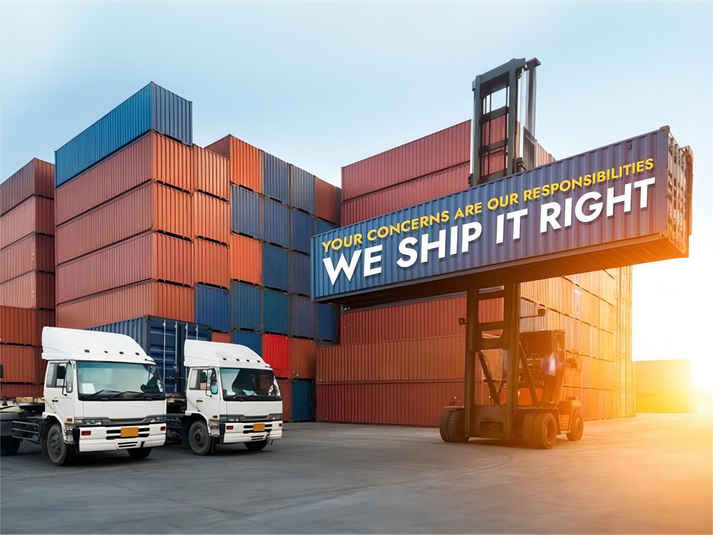 Stack of customs declaration forms and shipping documents