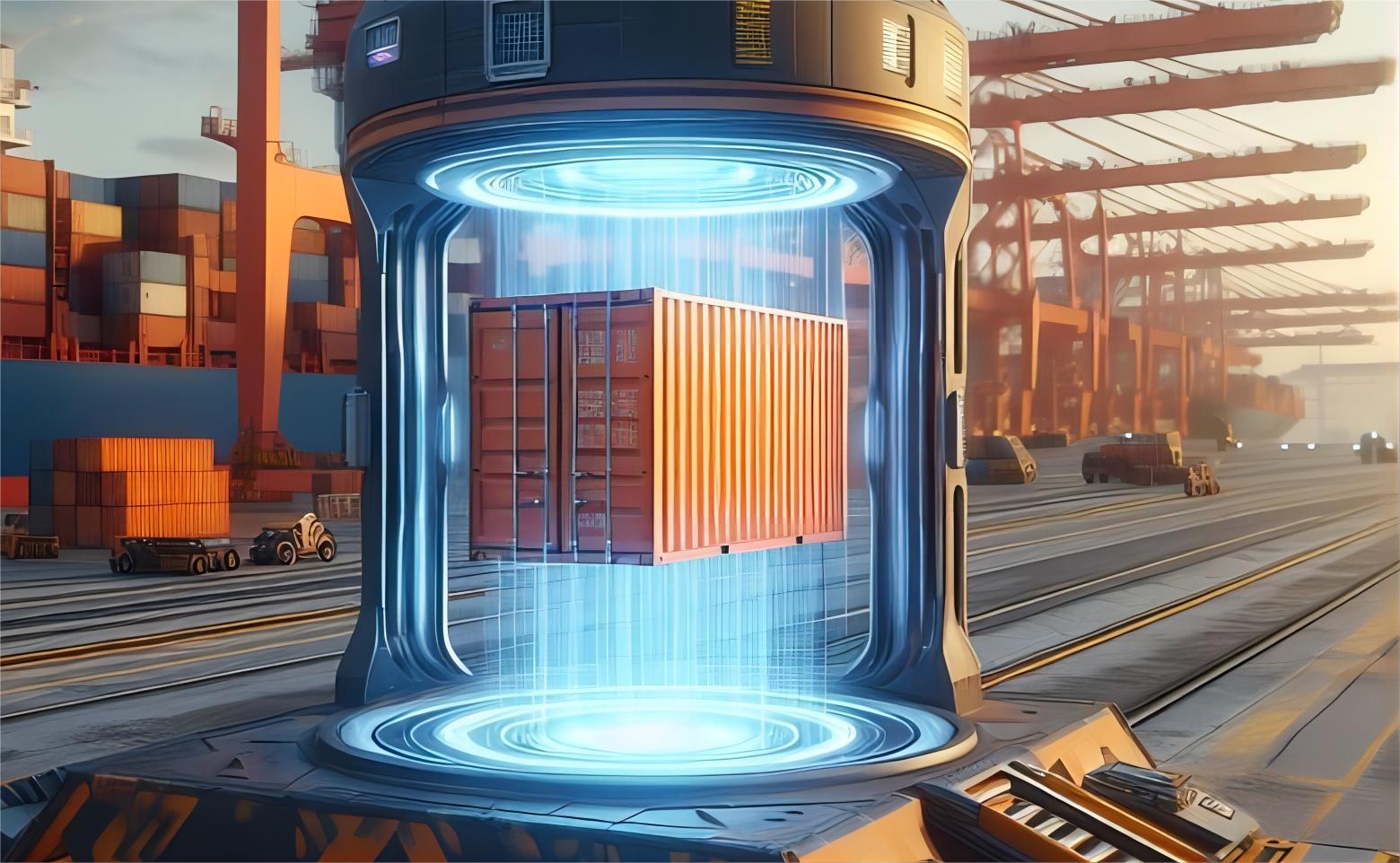 Container ship arriving at Seattle port with textiles cargo
