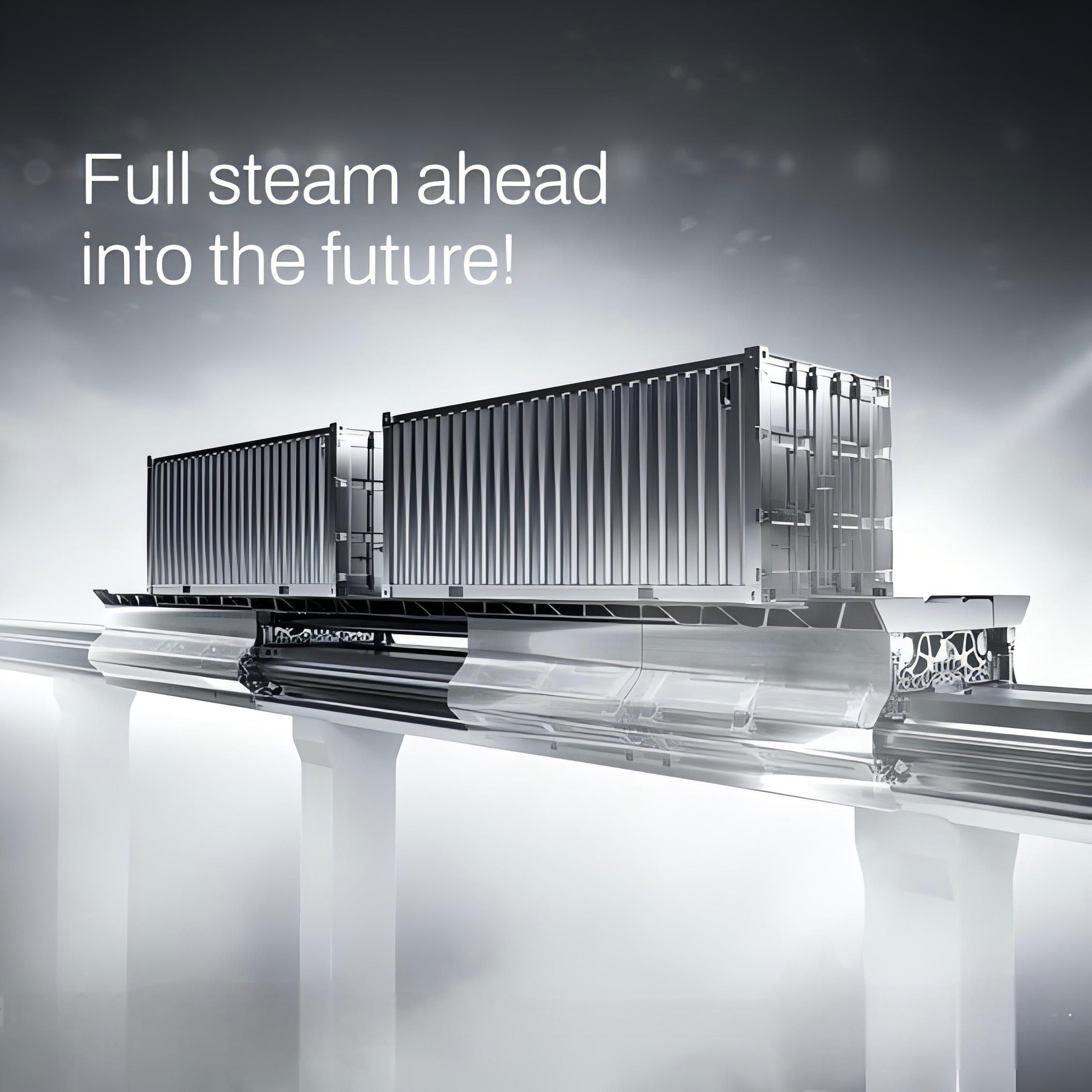 Open top container being loaded with oversized cargo at a port