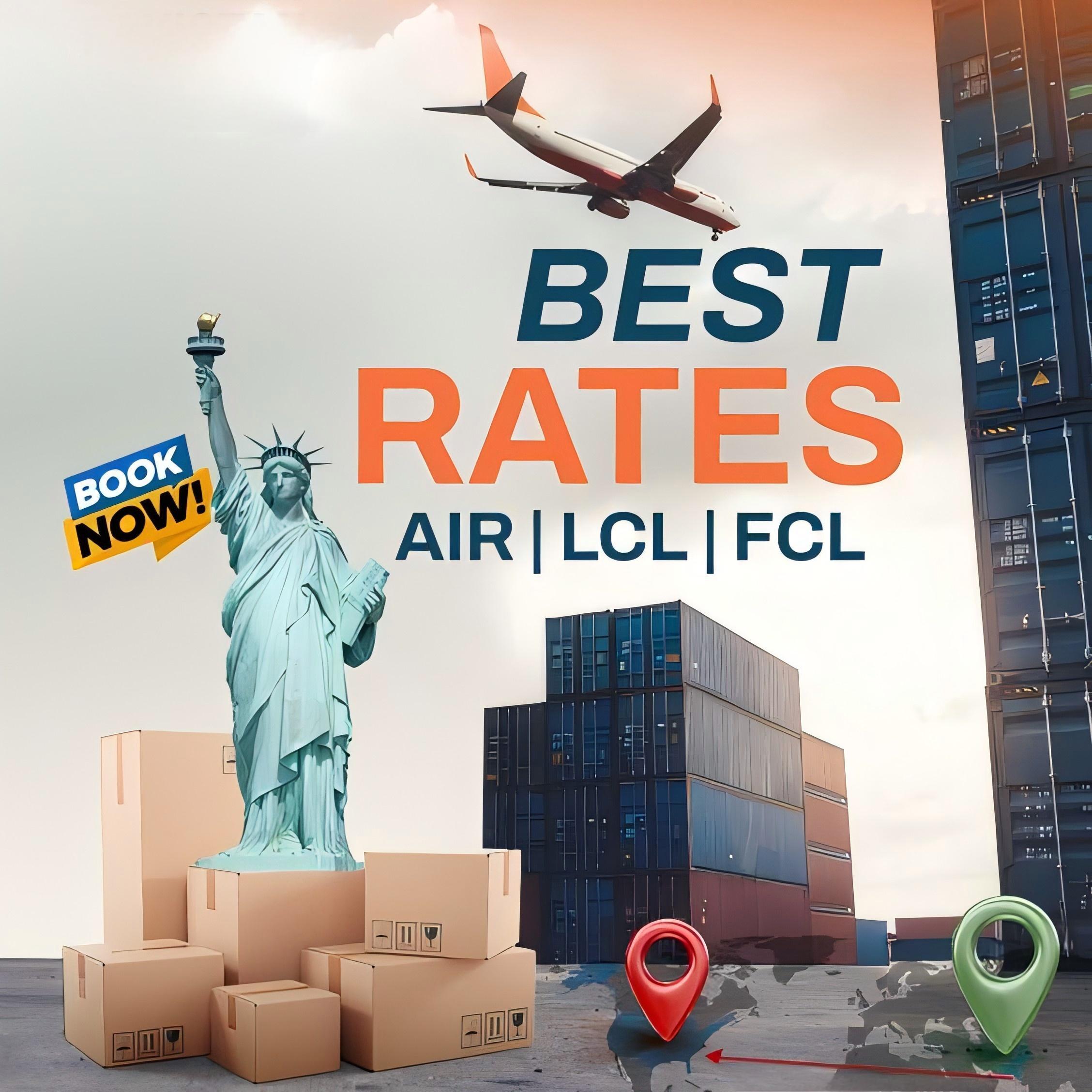 Documents for international shipping laid out on a desk