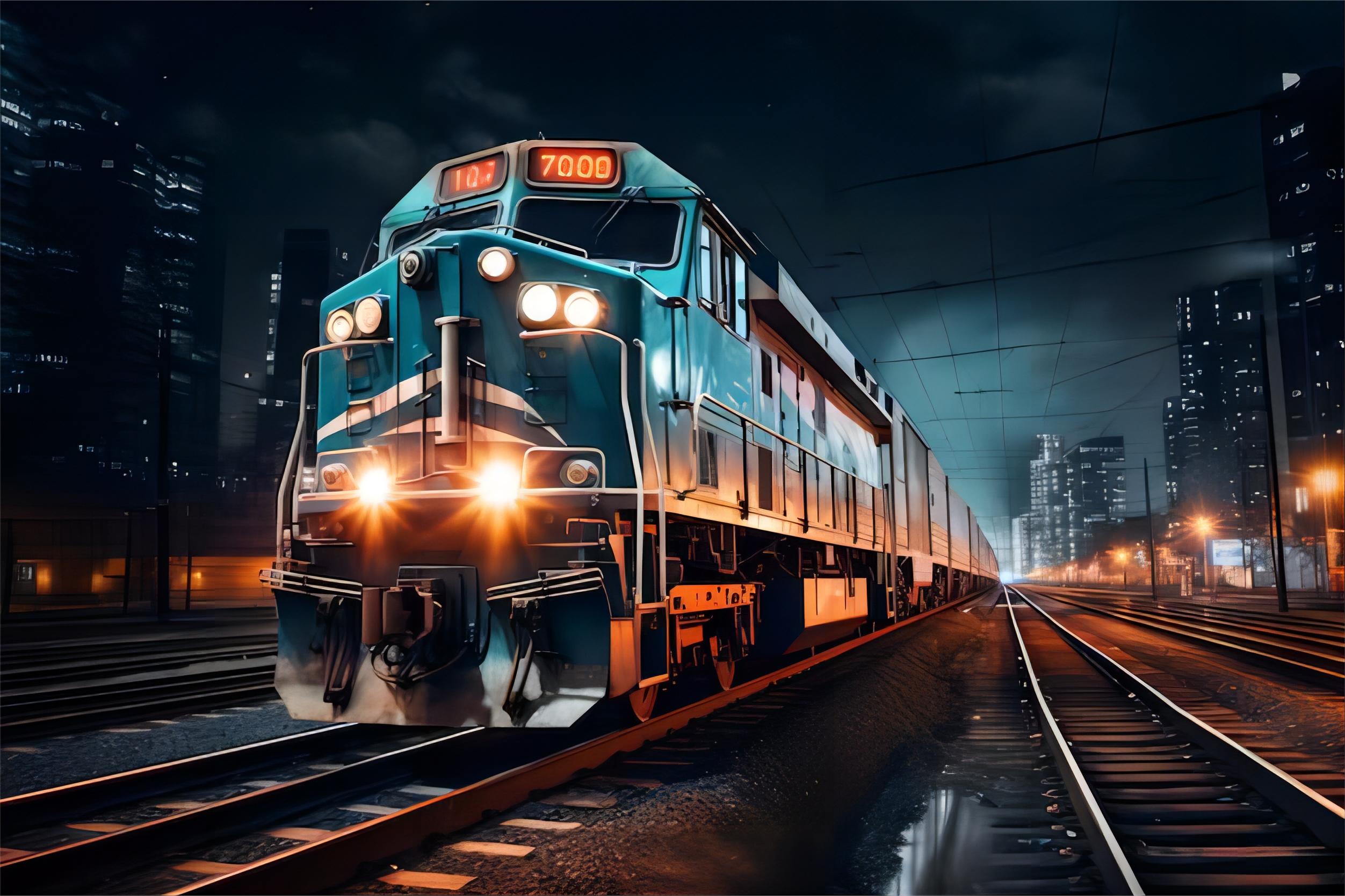 Infographic comparing sea, air, and rail freight routes