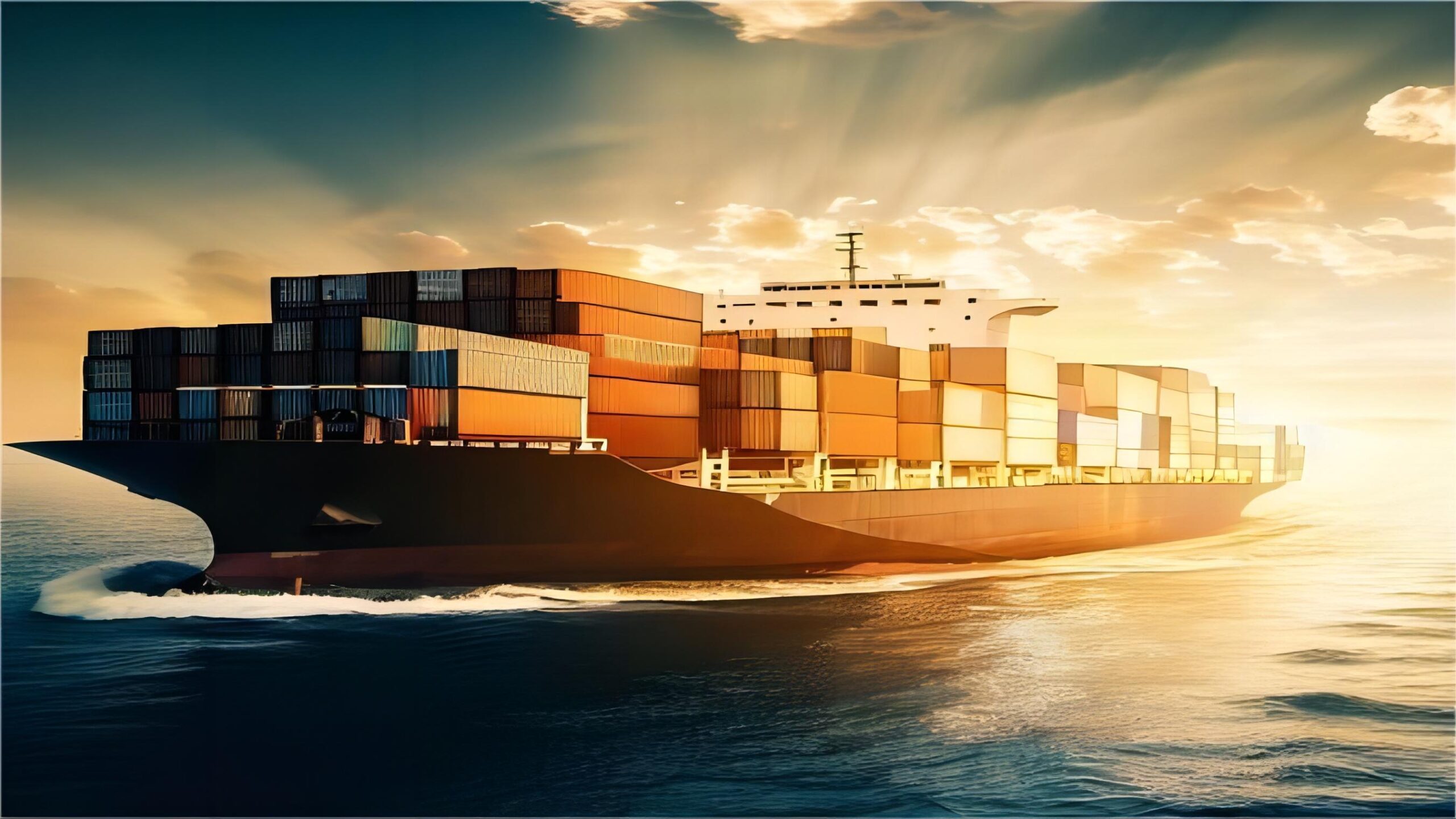 Comparison table showing air and sea freight logistics