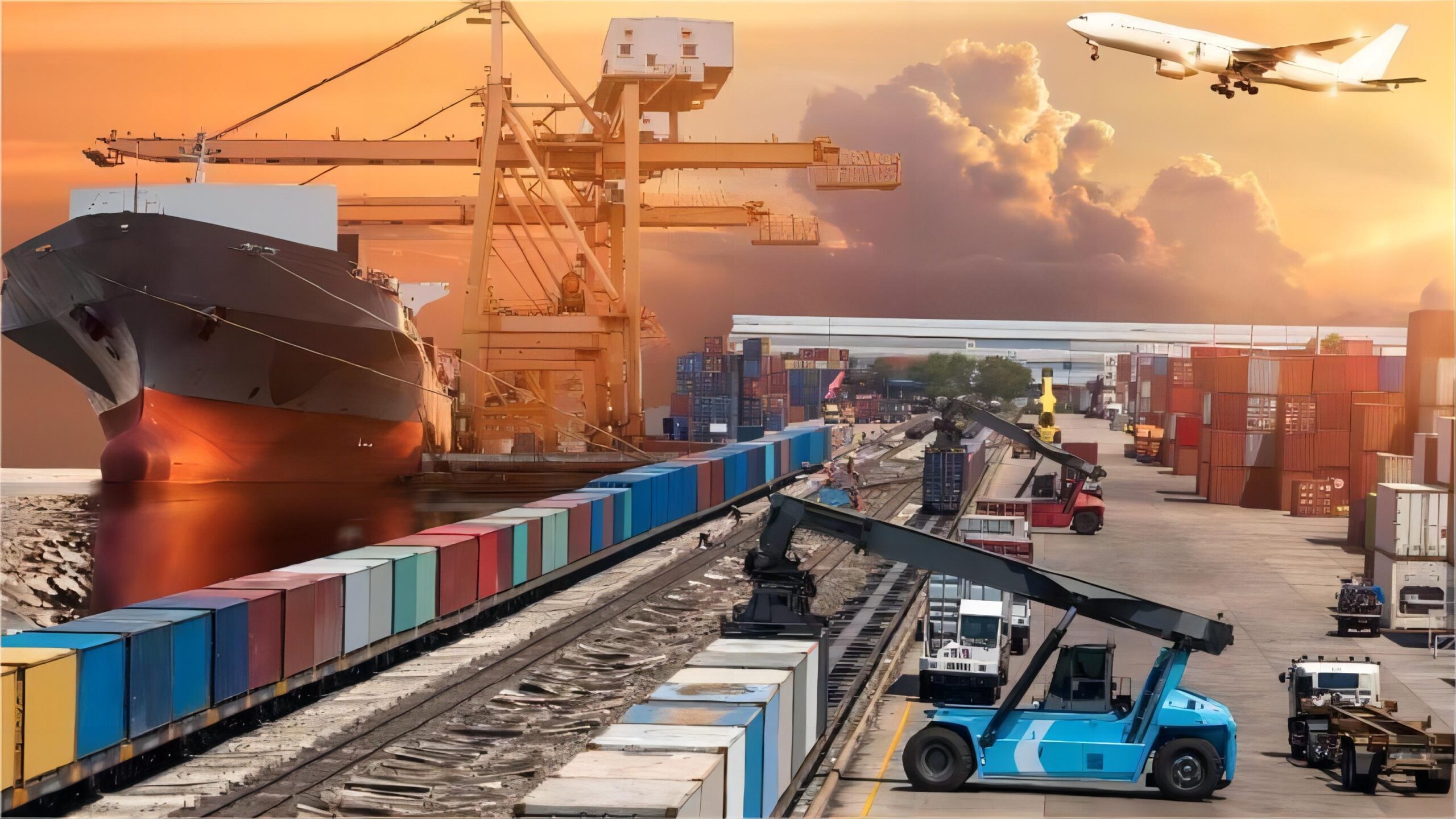 Cargo ship transporting containers from China to Mexico