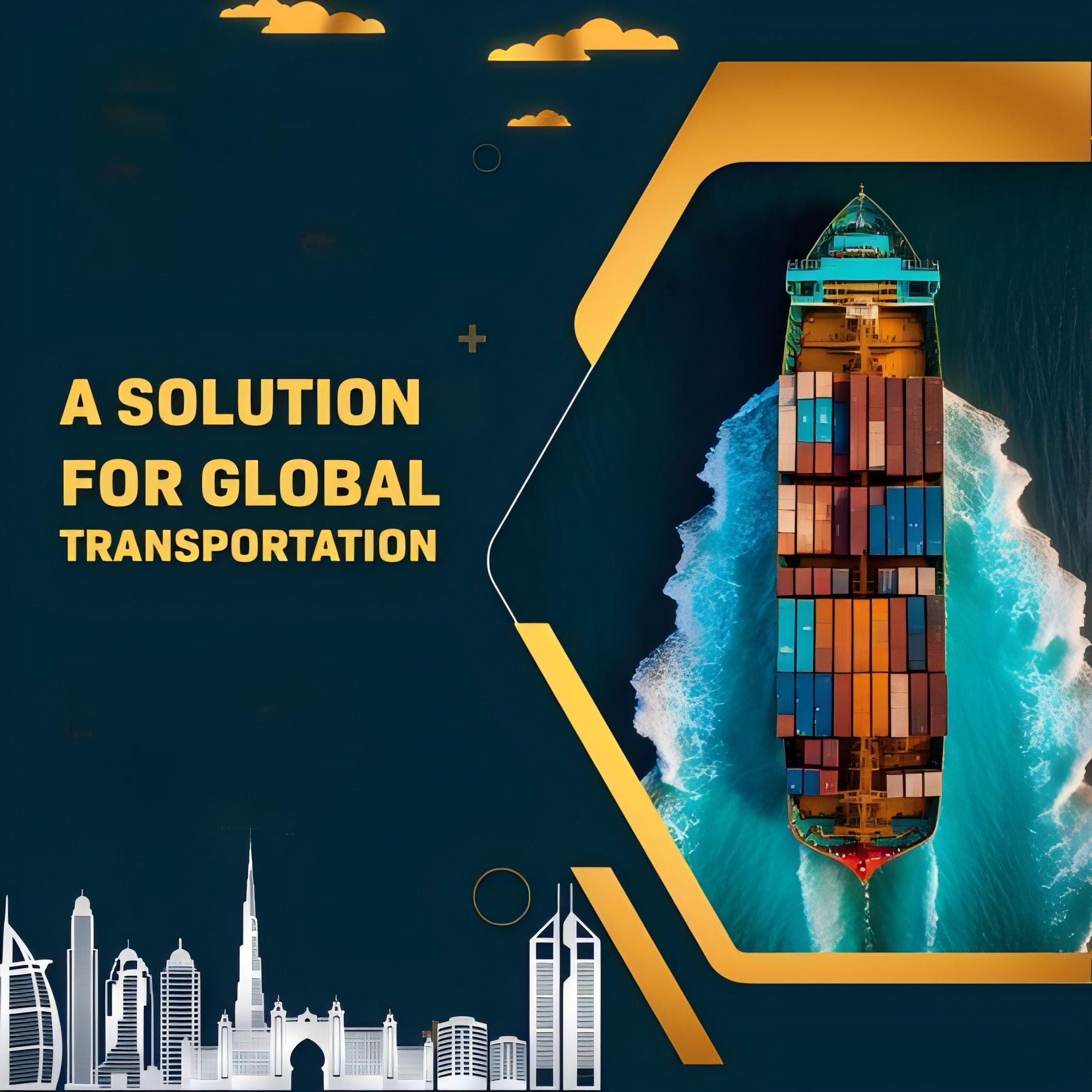 Cargo ship transporting containers for Amazon FBA Germany