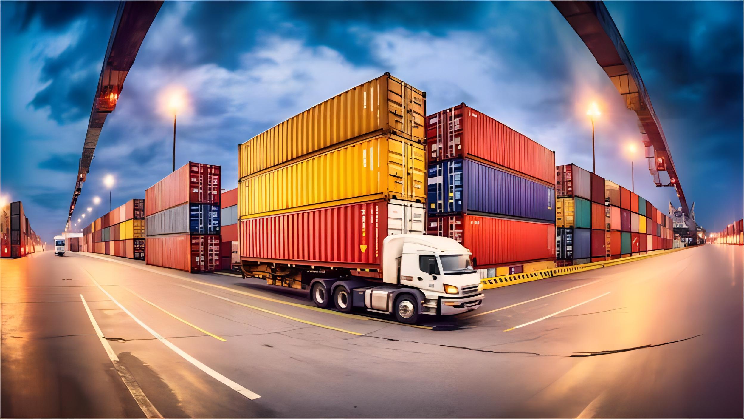 Professional logistics team managing sea freight shipments